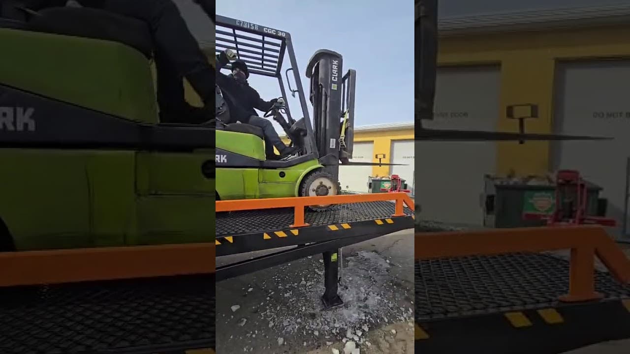 Mobile Dock Ramp In Action